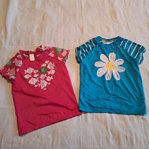 Gymboree girls size 10 2 rash guards